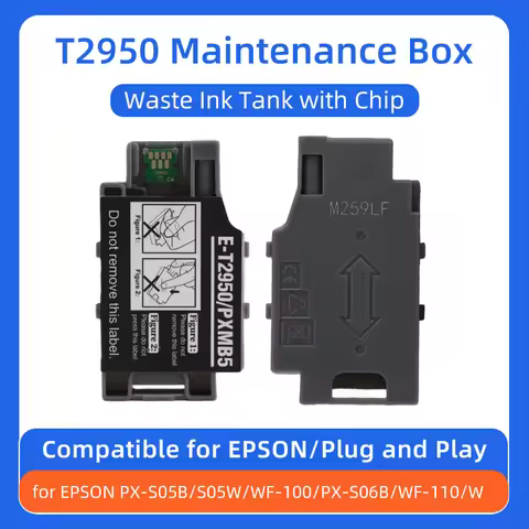 1/5/10PCS T2950 T295000 Ink Maintenance Box for Epson Workforce PX-S05B S05W WF-100 PX-S06B WF-110 W