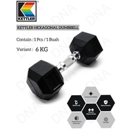 Fixed Hexagonal Dumbell 6 KG KETTLER Hexagonal Dumbell/ - ORIGINAL