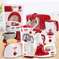 Household Appliances Pretend Play Kitchen Children Toys Coffee Machine Toaster Blender Vacuum Cleaner Cooker Toys For Kid Toys