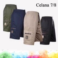 Pants Men's SizeBIG 7/8 3/4 Below the Knee Men's Jumbo Drawstring Pants 7/8