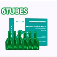 SENLOVE Garapata Remover For Dog Cats Anti Tick And Flea Kuto Pulgas Gamot Sa Galis Ng Aso 6pcs/box