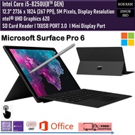 Microsoft Surface Pro 5 Intel Core i5-7th Gen 8GB RAM 256GB SSD 12.5 INCH  + (keyboard) + (stylus pen)