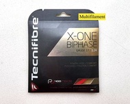 Tecnifibre X-one Biphase 17g tennis string 網球線 in red. 17g, 1.24mm. (不議價)