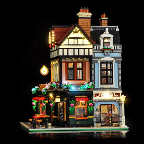 LYBMTWF LED Lighting Set DIY Toys for Tudor Corner 10350 Collection Building Blocks(NOT Include The