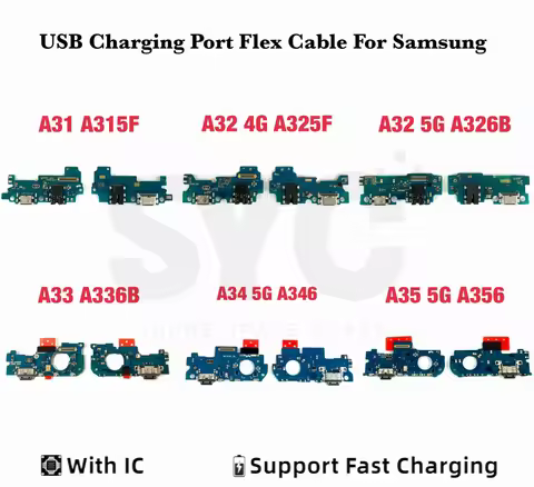 Good quality Fast Charging Port Connector Board Dock Charger Flex Cable For Samsung A30 A31 A32 A33 