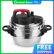 หมอแรงดนสเตนเลส IH อนดกชน 3 ชน 2 ลตร สำหรบ 4 คน หมอตน หมอแรงดนขนาดเลก