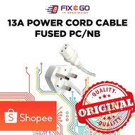 13A Power Cord Cable Fused PC/NB