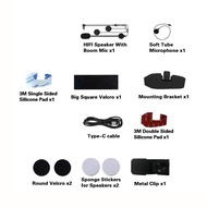 TNICER T5 500m 2 Riders Bluetooth Helmet Intercom Headset Music Sharing Ultra-Long Range with Qualit