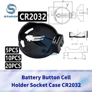 5~40 PCS Battery Button Cell Holder Socket Case CR2032 cr2032 battery holder 2032