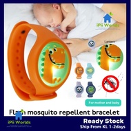 iPii Anti Mosquito Repellent Bracelet Watch With Glowing Light Jam Tangan  / Penghalau Nyamuk For Baby Kids儿童防蚊卡通手表手环