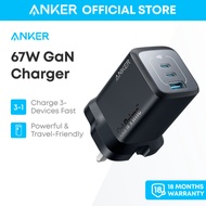 Anker 735 GaN Prime Wall Charger,Wall Charger, 67W USB C Plug, 3-Port Compact and Foldable Fast Char