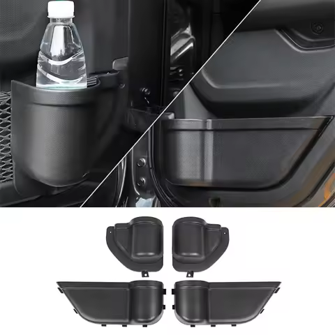 Front Rear Door Storage Box Tray for Jeep Wrangler JL JLU 4XE Rubicon Sports Gladiator JT 2018-2023 