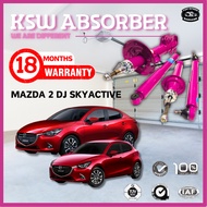 MAZDA 2 DJ 1.5 SKYACTIVE - KSW (GAS) Shock Absorber FRONT & REAR (18Months Warranty)
