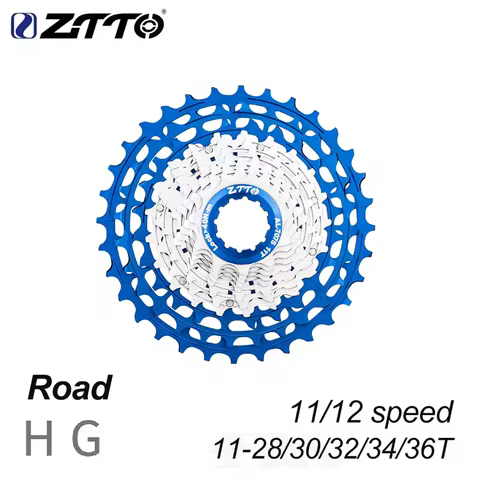 ZTTO Road Bike HG Cassette Blue-silver Ultralight 11s 12s 11-28/30/32/34/36T Sprocket 112g~146g 11/1