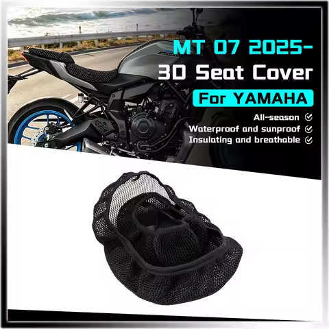 Seat Cover For YAMAHA MT 07 mt07 T-07 MT07 2025- NEW Motorcycle Accessories 3D Airflow Seat Cover 3D