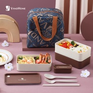 VandHome Portable Lunch Box With Compartments Microwave Plastic Bento Box For Salad Fruits Office School Kids Food Container Box