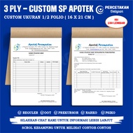Custom Pharmacy SP Printing 1/ 2 folio A5/ - 3 ply