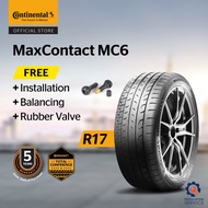 Continental MaxContact MC6 R17 205/40 205/45 215/45 225/45 225/50 225/55 235/45 245/40(with installa