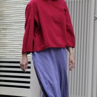 【聲聲慢】浪漫流水飄飄褲 淑女穿搭 手工染布 中國風 棉麻 古著