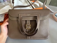 Hermes Halzan 25 大象灰金扣