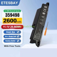 GlobeTrove， แบตเตอรี่ ETESBAY 359498 2600mAh สำหรับลำโพงบลูทูธ Bose Soundlink III 359495 330107 3301
