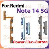 For Redmi Note 14 5G Power Volume Button Flex Cable with ON OFF Side Key Output Ribbon Repair Part P