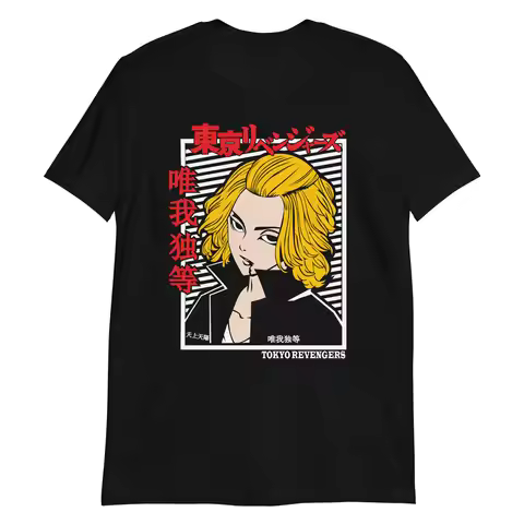 Anime Manga Manjiro Unisex T-Shirt, Cartoon Hentai Kanji Comic Tokyo Revengers