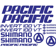 Cutting stiker Sepeda Pacific Invert 100 VT Striker Sepeda Pacific Invert