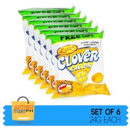 CLOVER CHIPS CORN SNACKS CHILI & CHEESE FLAVOR 24G / SET OF 6