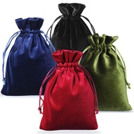 ENNIYU Soft Velvet Gift Bags, 5.5 x7.8inch Dice Storage Bag with Drawstring, Velvet Storage Bag for 