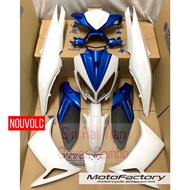 YAMAHA NOUVO LC COVER SET - DARK BLUE BLACK PEARL WHITE RM7+BLACK WHITE+BLUE GOLD foc battery side box [Boleh +Sticker]