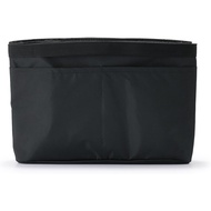 MUJI 83525491 Nylon Bag-In Bag, Black, Approx. 10.6 x 4.3 x 7.3 inches (27 x 11 x 18.5 cm)【Directly 