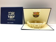 Sân Bóng FC Barcelona - Stadium - Thiệp 3D ( mở 90 độ )