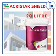 [20 Liter] SKK Acristar Shield Paint | Acrylic Weather Paint | Exterior Paint | White Colour