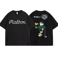 cotton100% Malbon * TAG HEUER Golf Unisex Couple T-Shirts – Round Neck Short-Sleeve Sporty TeesS-5XL