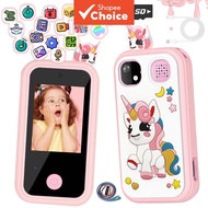 Portable Kids Entertainment Phone 2.4 Inch Touch Panel Dual Camera Design Brain Training Games Music