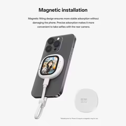 Super Sale Phone Selfie Magnetic Screen Mirror Selfie Screen Mirror for Influencer Live Stream Displ