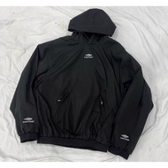 Bal-Fw24 Skiwear 3B Embroidered Pullover Nylon Fleece Hooded Sweatshirt Jacket Cotton Jacket