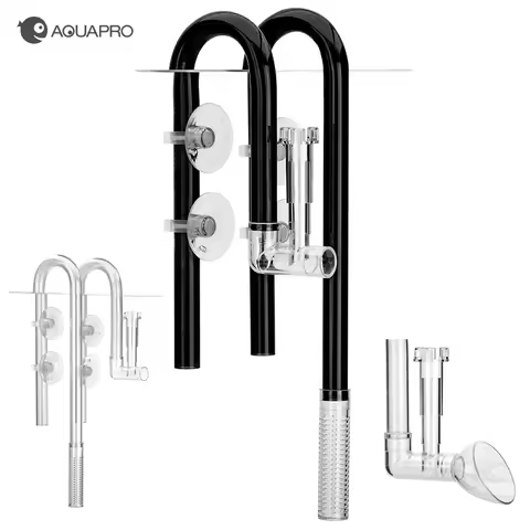 AQUAPRO Plastic Inflow Outflow Inlet Outlet Skimmer Lily Aquarium Accessories Tank Pipe Fish Water F