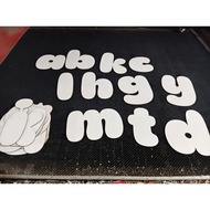 Fat English Letter Set (26 words)
