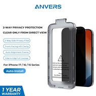 Anvers Privacy Screen Protector Tempered Glass for iPhone 17 Pro Max/16 Pro Max/16e/15/14/13/12