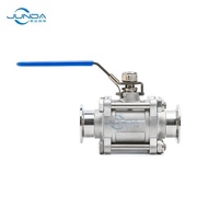 GUD-KF Vacuum Ball Valve ISO Flange Ball Valve Three-piece High Platform Clamp Negative Pressure Val