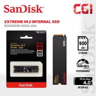 Sandisk Extreme 500GB M.2.NVMe PCIe Gen 4.0 Internal SSD - SDSSDX3N-500G-G26
