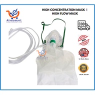 (1PCS) HIGH CONCENTRATION MASK HIGH FLOW MASK NON REBREATHING MASK WITH 7 FEET TUBING