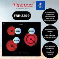 FIRENZZI CERAMIC HOB WITH 3 COOKING ZONES FRR-3299