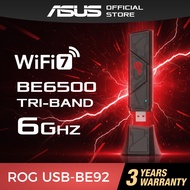 ASUS ROG USB-BE92 WiFi 7 BE6500 Tri Band 6GHz Wireless Adapter MLO Low Latency Gaming