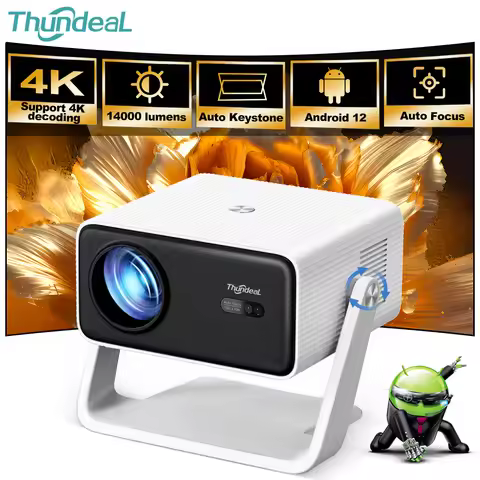 ThundeaL TD85W 4K Android Projector Full HD 1080P WIFI Auto Focus TD85 Home Theater Beam Projector f
