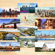 Canada Montreal Gift Souvenir Fridge Magnet Door Gift Food Culture Festivities 10 cm x 5