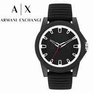 Armani Exchange AX2520 Men's Watch, Three-Pointed Movement, 44 mm Black Nylon Case with Rubber Strap