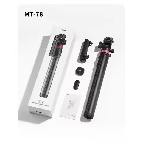 FOr Ulanzi MT-78 Cold Shoe Quick Release Tripod & Bluetooth Remote Selfie Stick - Portable Phone Cli